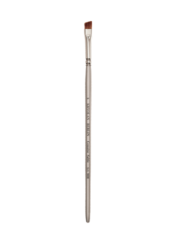 Kryolan Angled No. 8 brush, silver 03808-00