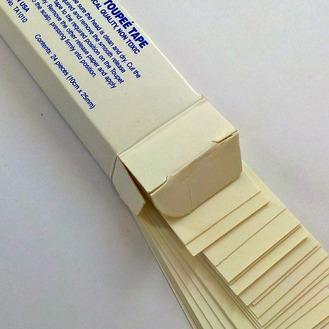 Transparent toupee tape strips