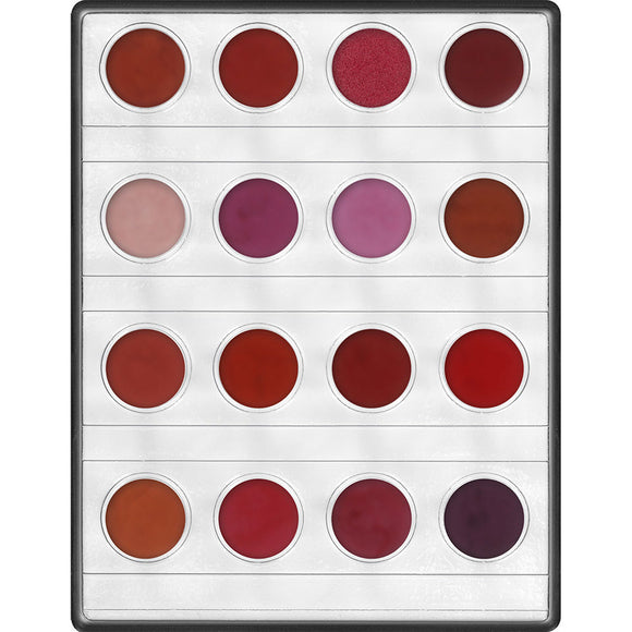 Kryolan Lip Rouge Mini Palette 16 colours  01206/00