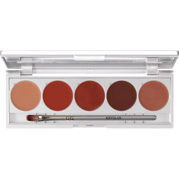 Kryolan Lip Rouge Set with 5 Colours 01215