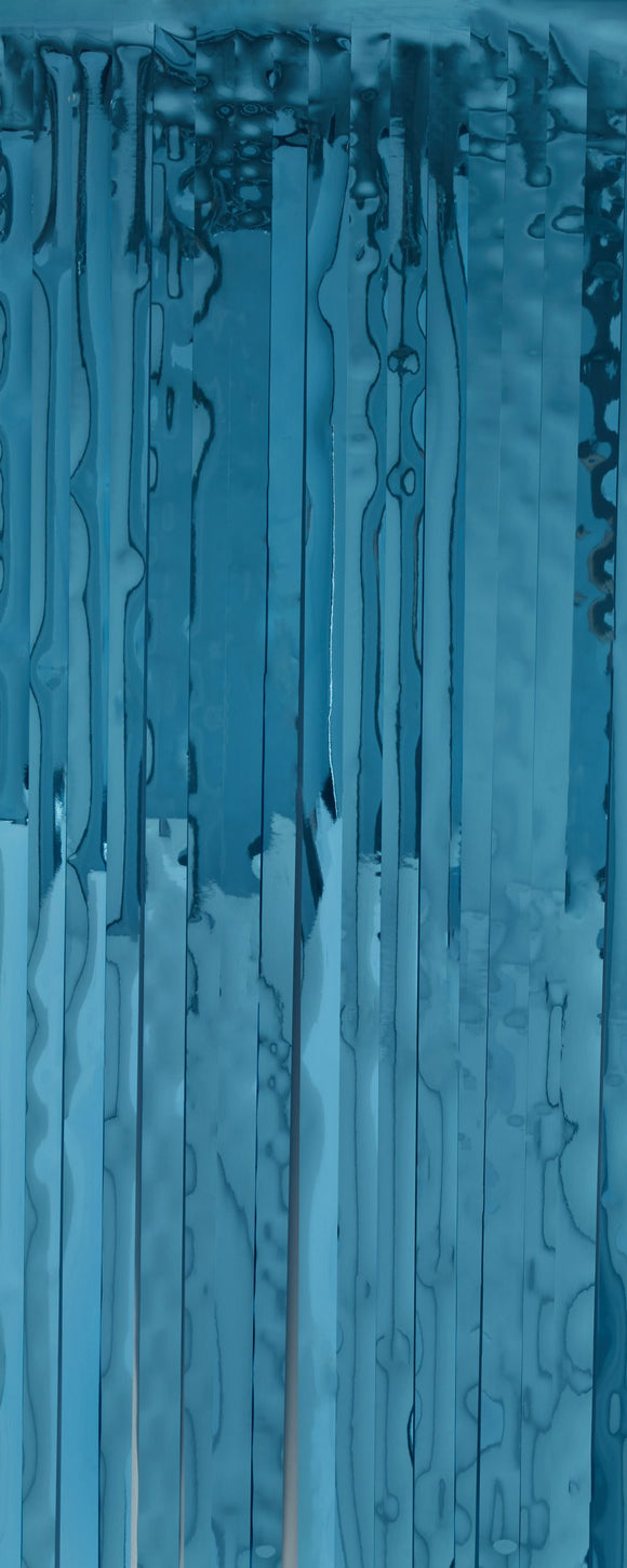 Backstage Shop- Light Blue Shimmer Curtain