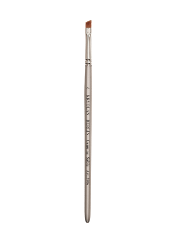 Kryolan Angled No. 6 brush, silver 03806-00