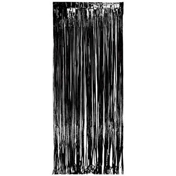 Backstage Shop - Black Shimmer Curtain