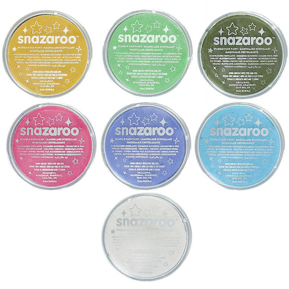 Snazaroo Sparkle & Metallic colours 18ml